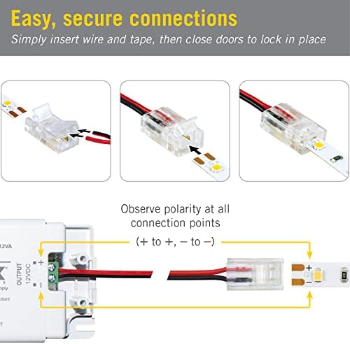 Armacost Lighting LED Wire to Tape Connector - 18 Pk