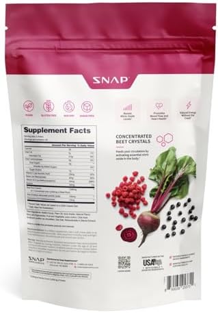 Snap Supplements Beetroot Chews for Nitric Oxide Boost
