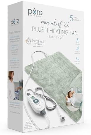 PureRelief XL Heating Pad - 12x24 Electric for Pain Relief