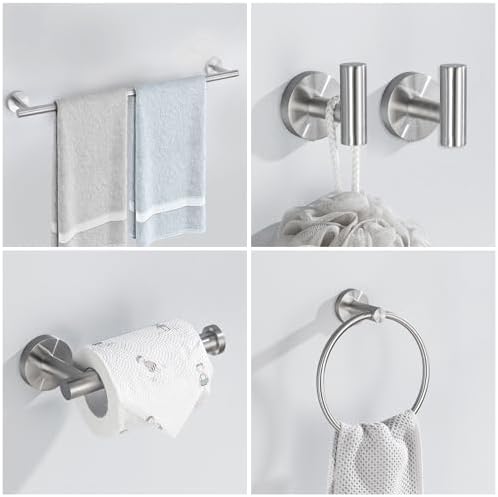 10-Piece Brushed Nickel Bathroom Hardware Set