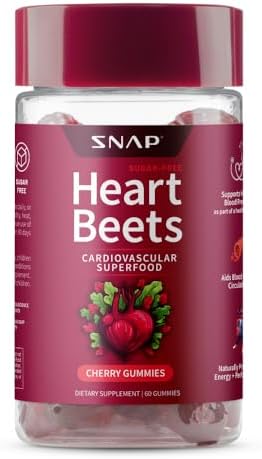 Snap Supplements Heart Beet Gummies 60 Count