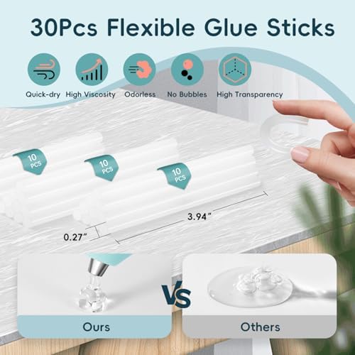 Mini Hot Glue Gun Kit with 30 Glue Sticks 1