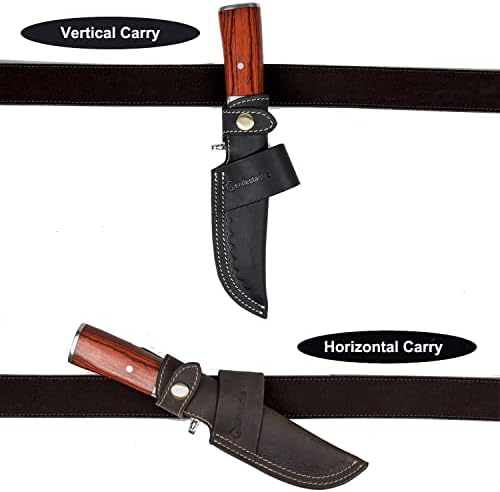 Gentlestache Belt Knife Sheath Dark Brown