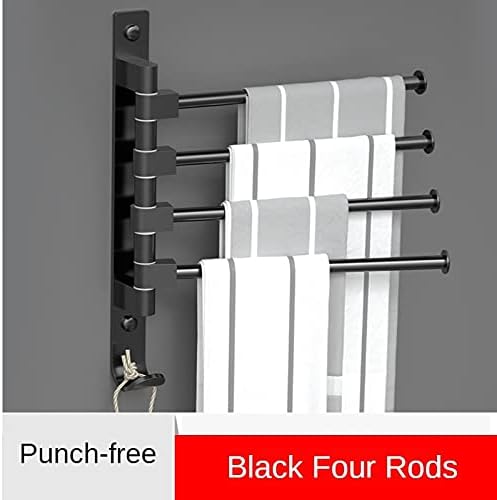 BOCbco Black Towel Rail for Bathroom and Kitchen