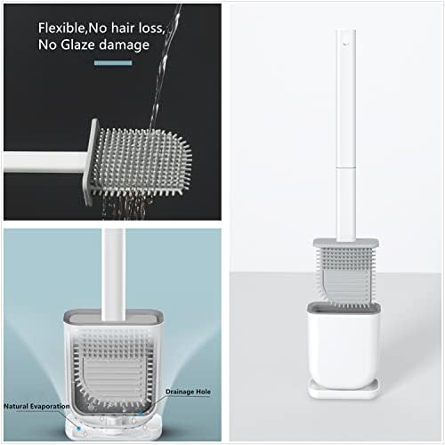 Tttaa Toilet Brush with Quick Drying Holder