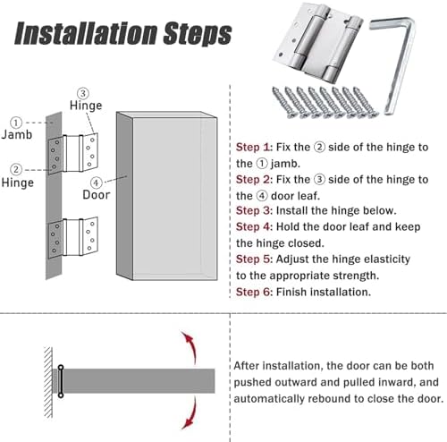 Custom Size Swinging Door with Auto-Closing Mechanism