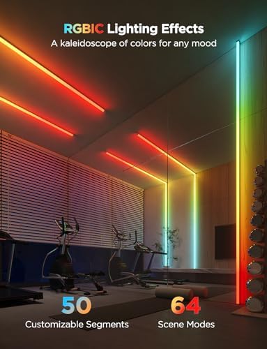 Govee 164ft RGBIC LED Strip Lights with Covers 1