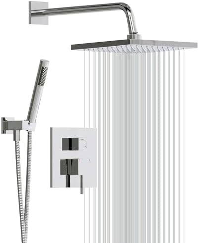 Esnbia Chrome Rain Shower System with 10-Inch Head