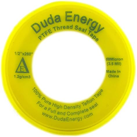 Duda Energy 250 Rolls Yellow Teflon Seal Tape 34 x 260
