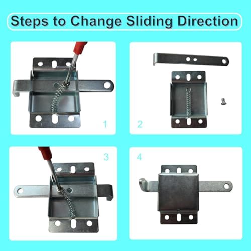 Garage Door Side Lock Heavy Duty Galvanized Steel Deadlock