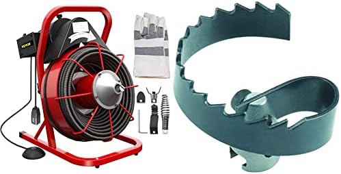 VEVOR Electric Drain Auger with Quick-Change Cutters 1