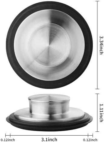 Tifanso 2PCS Stainless Steel Sink Drain Stopper Cover