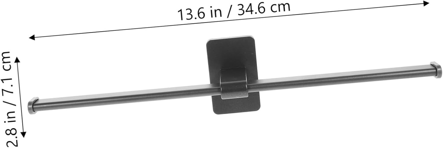 PRETYZOOM Wall Mounted Towel Rack No Drill
