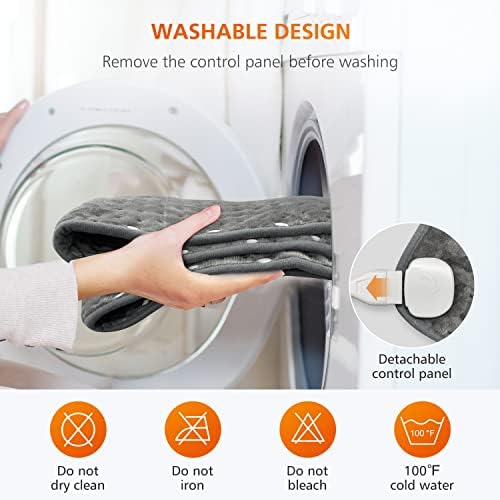 Snailax Heating Pad Foot Warmer with 6 Temperature Settings and Auto Shut Off