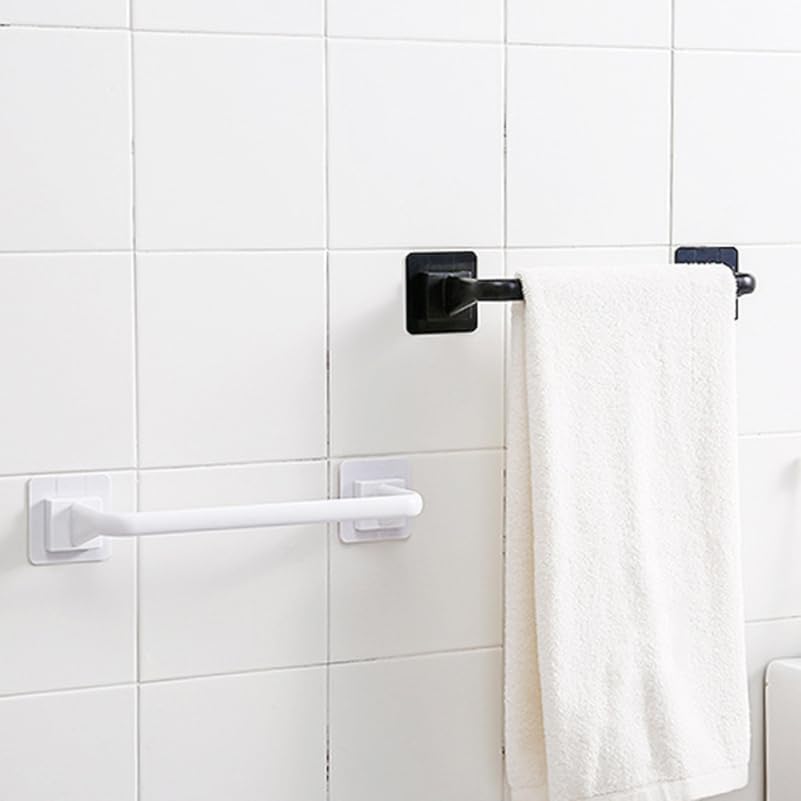 LIFKOME 34cm Plastic Towel Bar - Sturdy Waterproof Easy Install