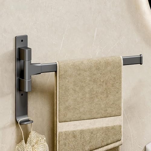 Swivel Foldable Towel Bar Ladder with Hook Hanger