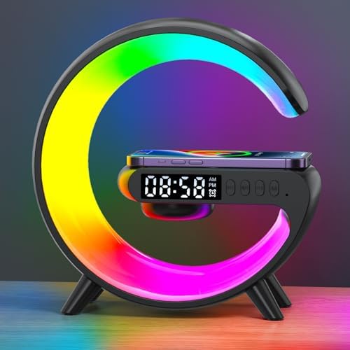 LED Atmosphere Lamp with Bluetooth Speaker and Charging Function
