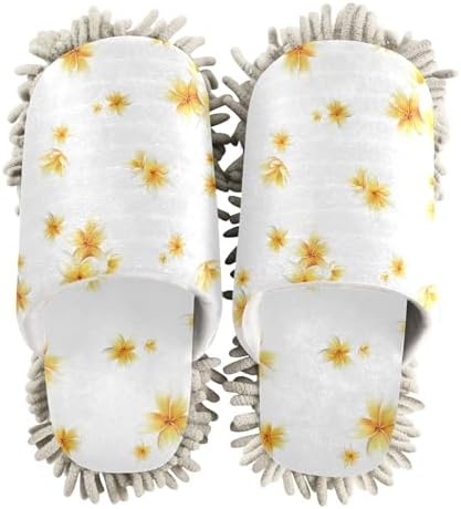 Kigai Microfiber Slippers with Yellow Flowers Size L