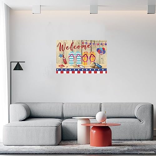Independence Day Flip Flops Wall Decals for Home Decor