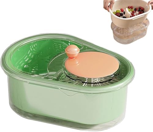 Portable Fruit Scrubbers with LIDS - Green 1