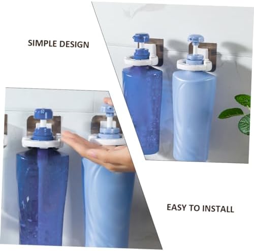 KONTONTY 3pcs Shower Gel Bottle Rack Anti-Falling Wall No Punching