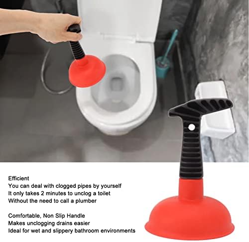 Mini Sink Plunger with Short Handle for Quick Drain Unclogging
