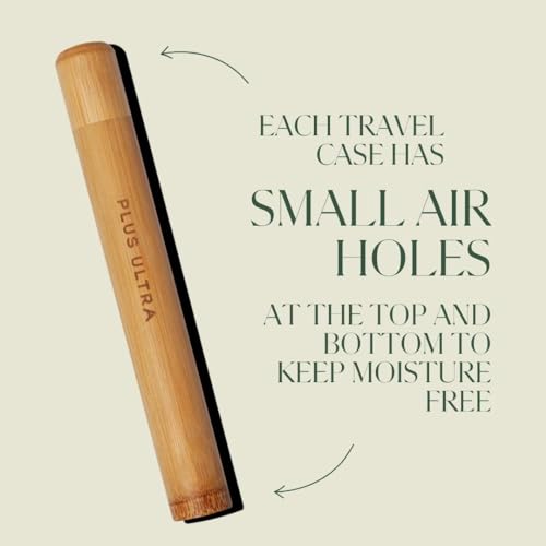 Plus Ultra Kids Portable Bamboo Toothbrush Case