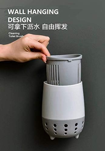 HomeCloud Toilet Brush with Holder and Drip Tray