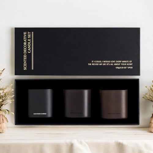 Set of 3 Scented Soy Candles Gift Set 1