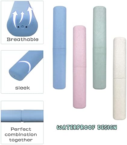 SietDESEO 4 Pack Toothbrush Travel Case Set