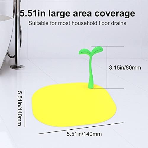 MoriAction Floor Drain Cover 14x14cm Silicone Hair Catcher