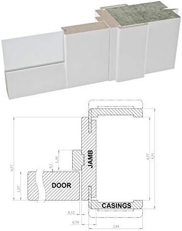 SARTODOORS French Double Panel Lite Doors 72x96 with Hardware 1