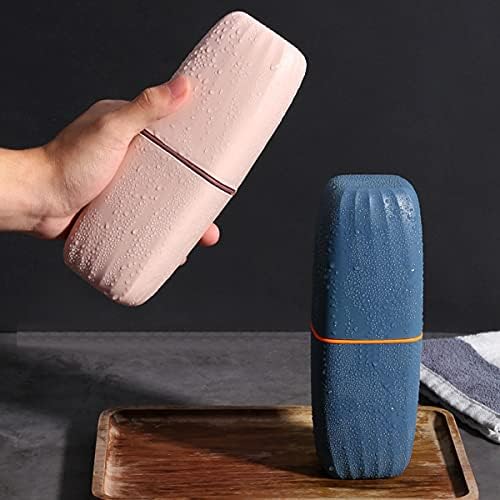 Travel Toothbrush Cup Case with Cover - Portable and Reusable