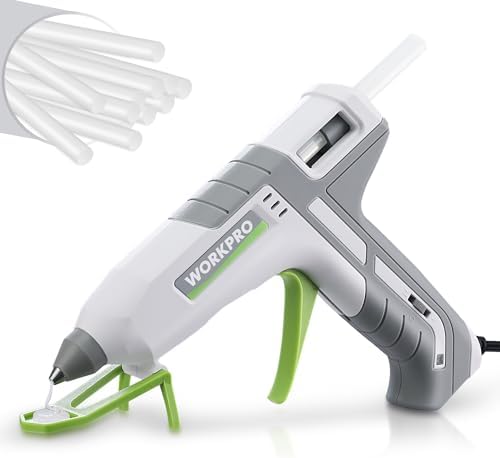 WORKPRO Dual Temp Hot Glue Gun with 10 Sticks - 60100W