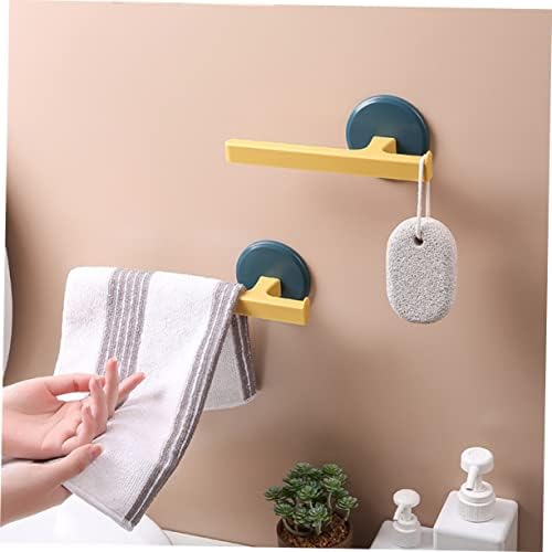 MAGICLULU 2Pcs Wall Mounted Towel Rack with Punch Design Blue