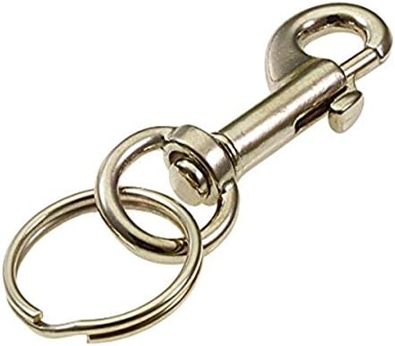 Lucky Line 2-18 Small Bolt Snap with 78 Split Key Ring