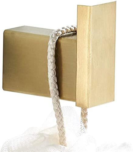 Brushed Gold Towel Rail with Hook and Paper Holder
