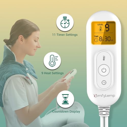 Comfytemp Weighted Heating Pad for Neck and Back