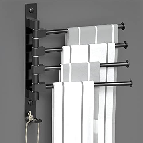 BOCbco Black Towel Rail for Bathroom and Kitchen