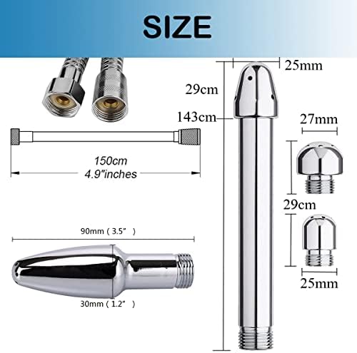 Lovearea Nozzle Clean Shower Head 3 Aluminum Cleaner Set