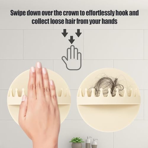 Tinoaly Shower Hair Catcher with 17 Suction Cups 1
