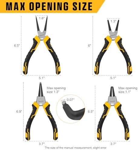 GRENPRO 4-Piece Snap Ring Pliers Set 1