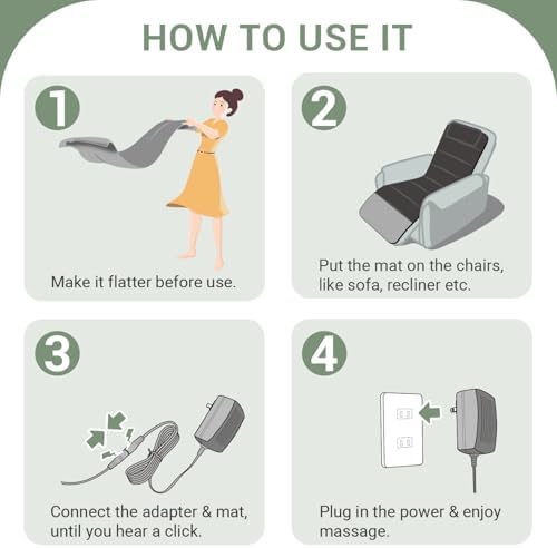 Mynt Full Body Massage Mat with Heat and Vibration 1