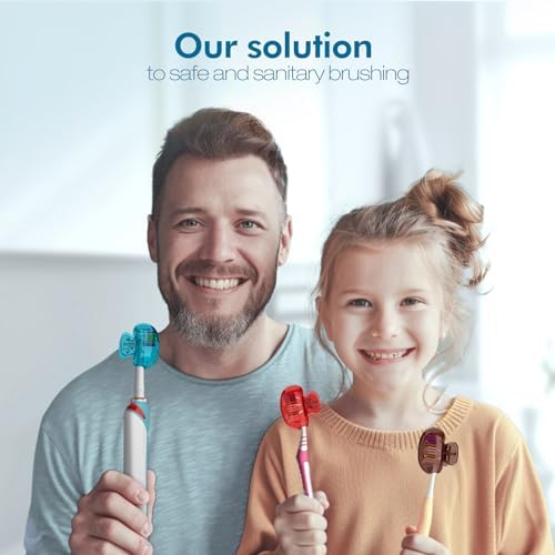 Nincha 4-Pack Multicolor Toothbrush Covers