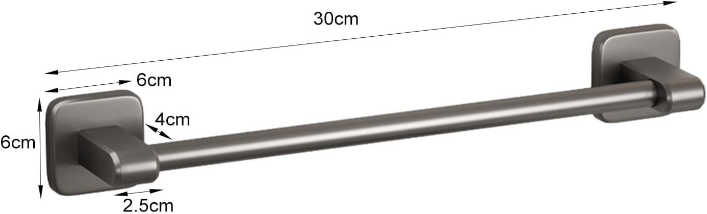 Sturdy Heavy Duty Towel Bar 30cm for Bathroom and Kitchen