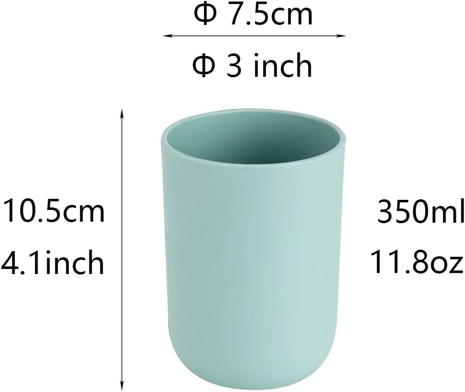 RabyLeo 2-Piece Toothbrush Cup Set for Students