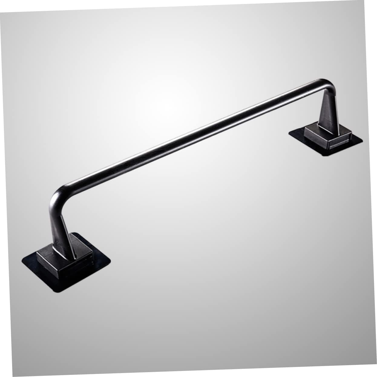 VILLCASE Wall Mounted Towel Bar Black Plastic