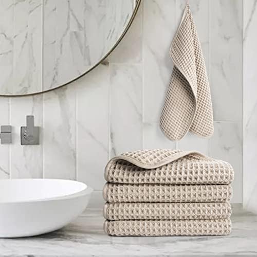 POLYTE Microfiber Lint Free Washcloth Face Towel 4 Pack 1
