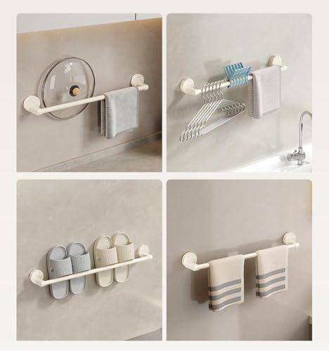 YUURO 12 Inch Stainless Steel Suction Cup Towel Bar