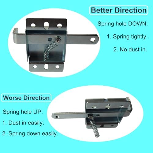 Garage Door Side Lock Heavy Duty Galvanized Steel Deadlock